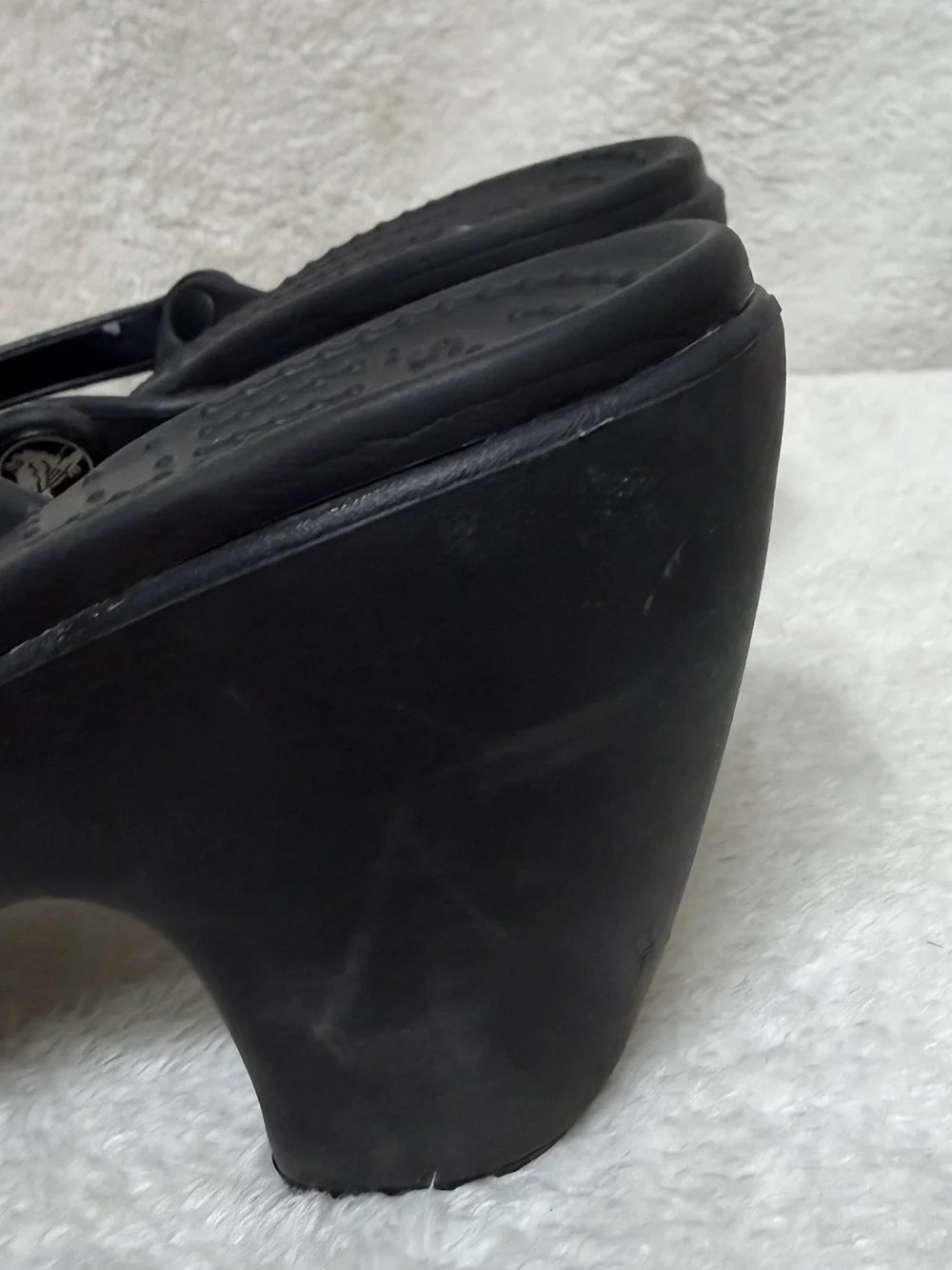 Crocs Cyprus IV Heel sandals black size 9